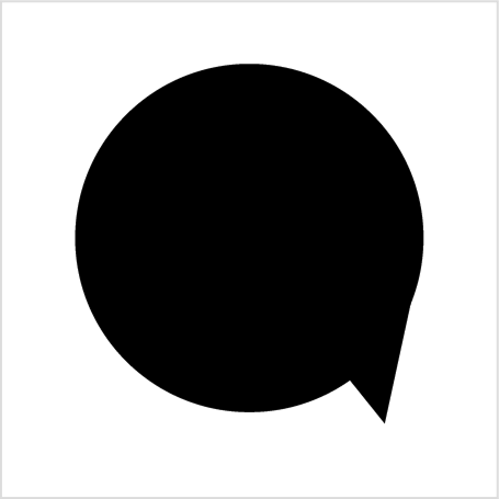 Speech bubble logo exploration